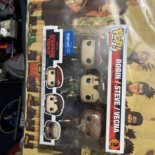 Funko Pop Robin Steve Vecna 3 Pack Stranger Things Walmart Exclusive Figures
