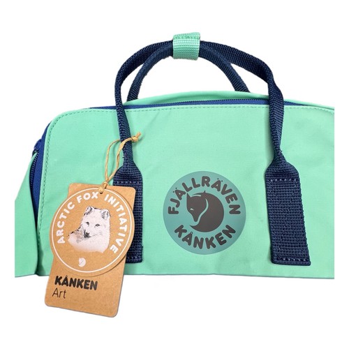 Fjallraven Kanken Art Backpack Bag Coastline Sky Blue Green 23615 981S NEW - Picture 4 of 4