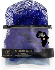 Bellanomi African Exfoliating Net Sponge Authentic Ethically Navy Blue