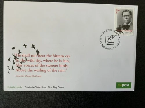 Ireland 2017 #2156 Francis Ledwidge - FDC