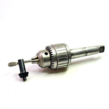Jacobs 18N Ball Bearing Super Chuck 1/8"-3/4" 4JT to MT4 4 Morse Taper w/ Key