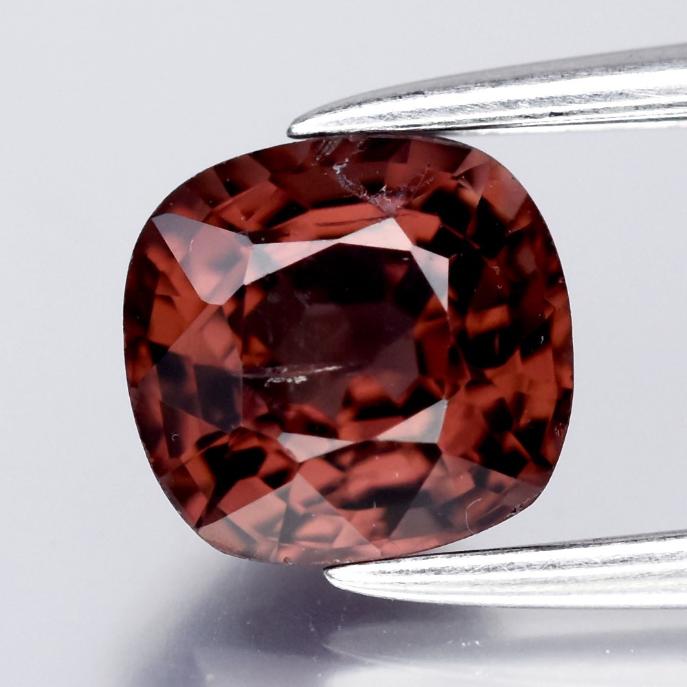 💎 0.98ct 5.7x5.5mm Cushion Natural Brown Spinel - Burma Gemstone