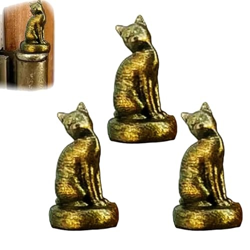 Cat Hinge Head,3Pcs Cat HingeCaps Decorative Topper Magnetic, HingeHeads - Picture 1 of 7