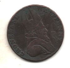 Irish Miners Arms Associated "Cronebane Halfpenny"1798 / Good Grade