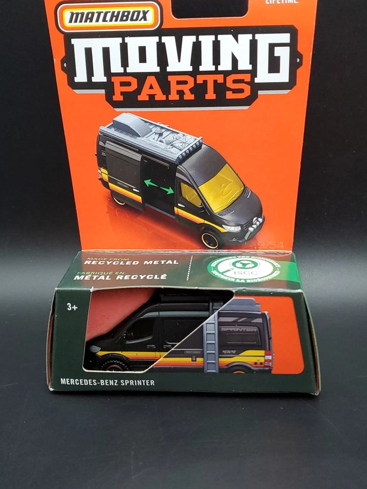 2024 Matchbox Moving Parts #9 Mercedes-Benz Sprinter Black  - Image 2 of 4