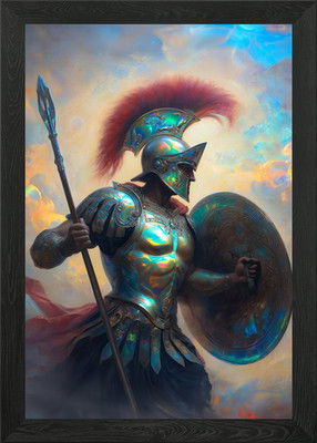 Letzter stehender Krieger gerahmtes Wandbild Poster Leinwanddruck Bild