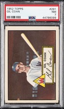1952 Topps 291 Gil Coan Psa 7