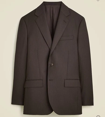 NWT J. Crew Crosby Classic-fit suit jacket Lightweight Italian Wool Sz 48R $498