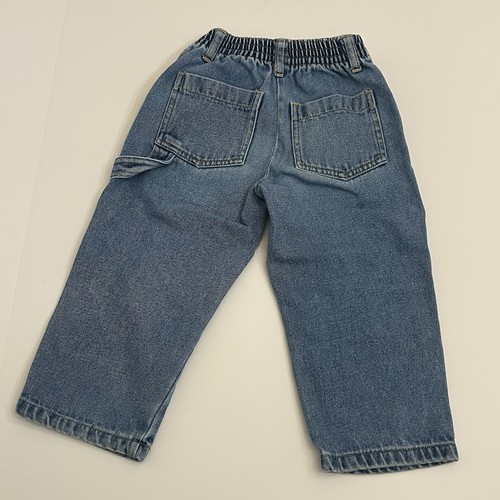 Pantalones de mezclilla estilo carpintero tigre bordados Disney 100 acres talla 3T vintage - Imagen 4 de 9