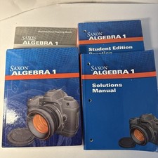 Saxon Algebra 1 (4th Ed) Textbook, Solutions,...