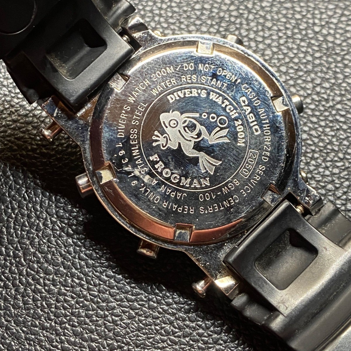 Vintage Casio Digital Watch Bgw-100 Baby G G-shock 200m Frogman