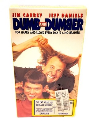 Dumb and Dumber First Print Jim Carrey Jeff Daniels Rare NEW Sealed Water Marked