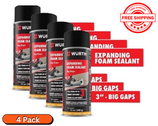 (4 Pack) Big Gaps Expanding Insulating Spray Foam Sealant, up to 3-in, 12oz Can