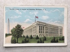 O1051 Vintage Postcard New Bureau Of Printing And Engraving Washington DC