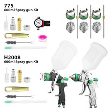 Hvlp Paint Sprayer Gun For Painting Cars House Painting 1.41.72.0mm 3 Nozzle