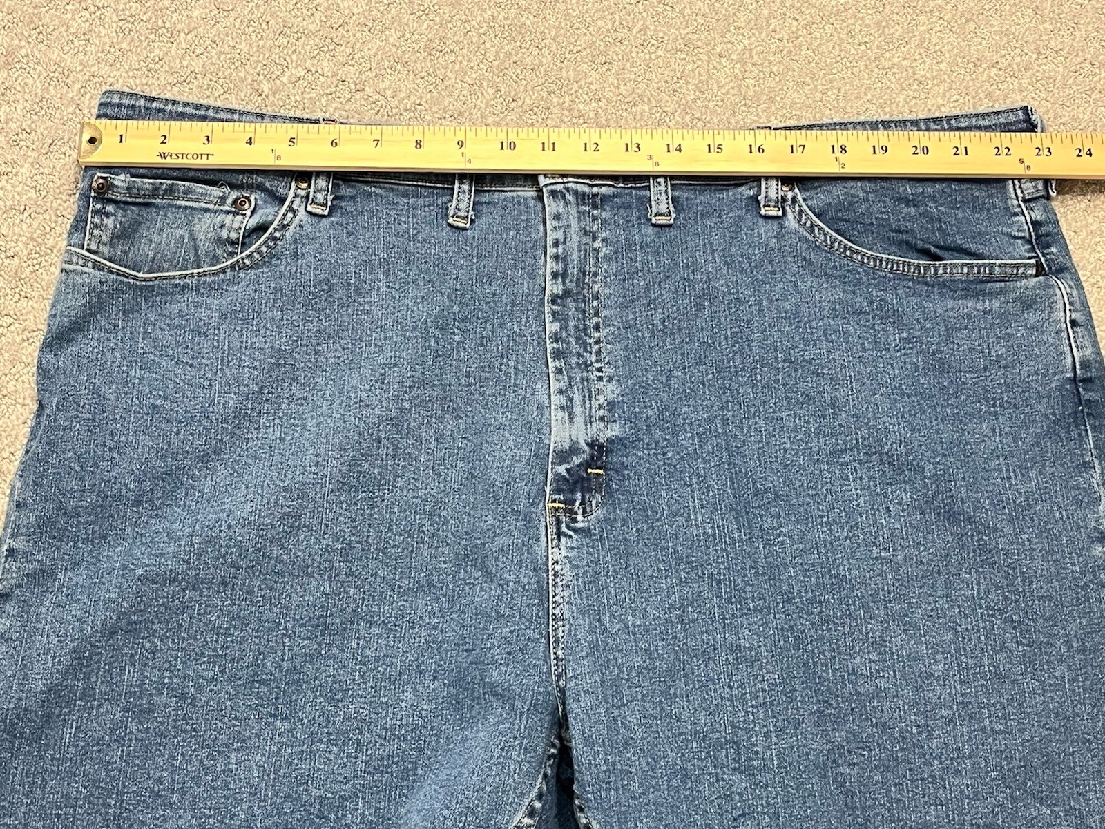 Wrangler Authentic Issue Mens Size 46 Denim Jean Shorts Blue NWT thumbnail 7