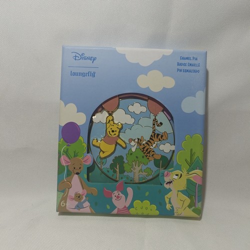 Loungefly Disney Winnie The Pooh & Tigger With Balloons Jumbo Enamel Pin 1000