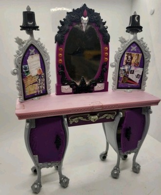 2013 Ever After High Raven Queen Destiny Vanity Only Purple Makeup Vanity