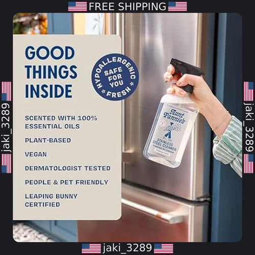 Aunt Fannie's Stainless Steel Cleaner Spray - Thumbnail 3