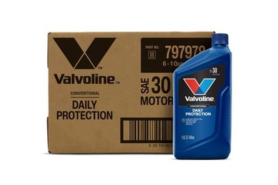 Valvoline Daily Protection SAE 30 Conventional Motor 1 QT, Case of 6, 30 