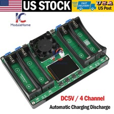 4Channel 18650 Battery Capacity Resistance Tester Auto-Charging Discharge Module