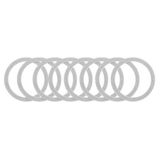 8Pcs Magnetic Sticker Ring, Metal Sparkle Magnetic Adapter Ring, Silver