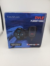 Pyle Marine Bluetooth Receiver w/2-Channel Wireless Controller Handheld Mic