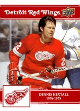 DENNIS HEXTALL 2025-26 UD Red Wings Centennial Hobby Logo #38 NHL ID:173116