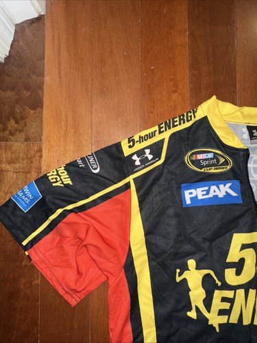 NASCAR 5-Hour Energy Drink Pit Crew Shirt Men Size Medium Under Armor - Picture 3 of 7