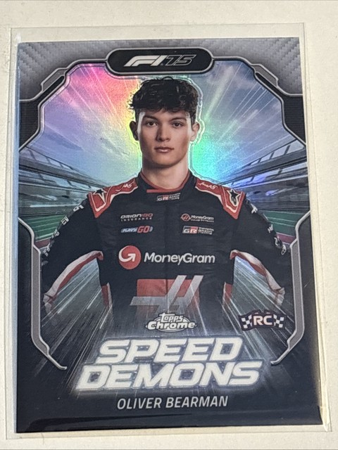 2025 Topps Chrome Formula 1 F1 Oliver Bearman Rookie Speed Demons #SD-8