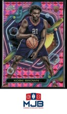 2023-24 Topps Chrome Cosmic Kobe Brown Pink Galaxy Refractors Rookie #177