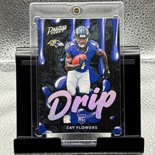 2023 Prestige Drip Zay Flowers Rookie Card (RC) Ravens Case Hit . rookie card picture