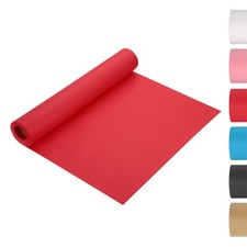 Kraft wrapping paper, 196'' x 17.3'' with shrink film, red for