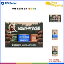 Men's Natural Deodorant Variety Pack Stick Aluminum Free 3 Pack