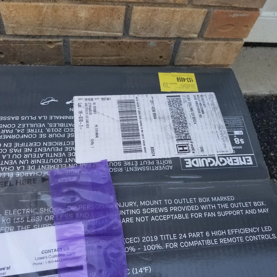 Monte Carlo Titus 44" Hugger LED Matte White Ceiling Fan - Image 3 of 4