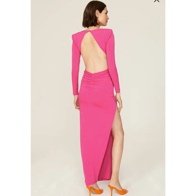 Rent the runway sz small Nookie pink jewel long sleeve cutout twist front dress | eBay Rent the runway sz small Nookie pink jewel long sleeve cutout twist front dress | eBay