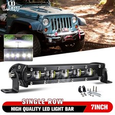 Slim 7inch Led Work Light Bar Driving Truck Offroad Combo Fog Lamp Atv Utv Suv Slim 7inch Led Work Light Bar Driving Truck Offroad Combo Fog Lamp Atv Utv Suv