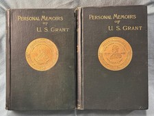 Personal Memoirs of Grant. 1885 2V. Beautiful. All foldouts & plates present