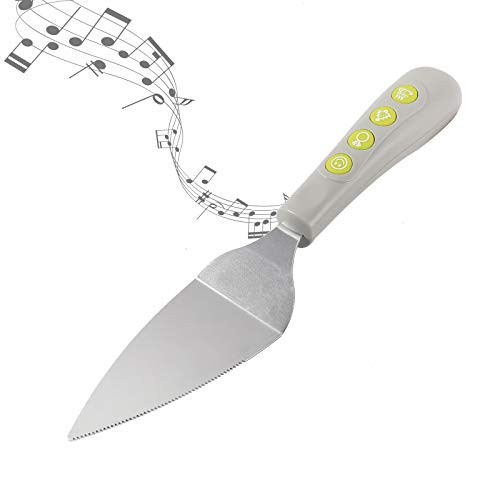 Pelle à gâteau musicale I-TOTAL avec 4 chansons festives pour couper en musique
