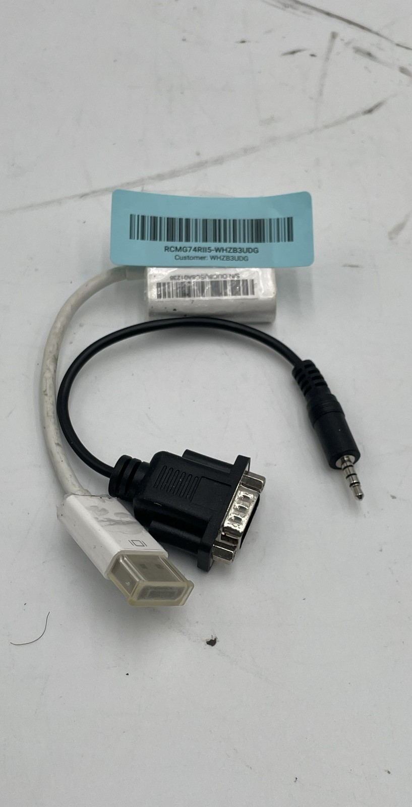IOGEAR USB Adapter & RS-232 to 3.5mm Serial Cable Lot Of 2