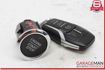 13-20 Ford Fusion Ignition Engine Start Stop Button Control Switch w/ Key OEM