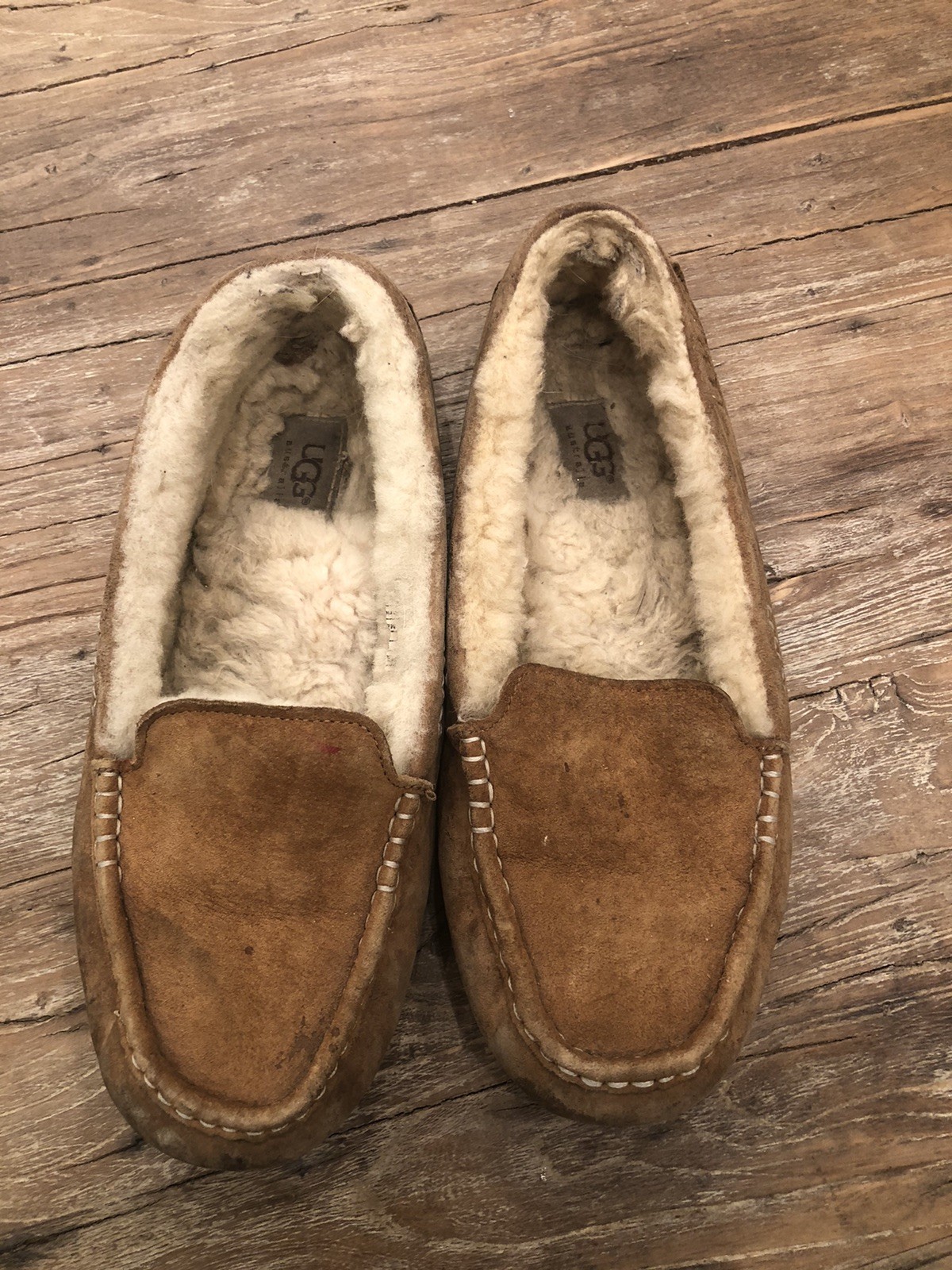 Ugg Ansley Slipper House Shoes Slip On Women’s Size 10 (9) Chestnut Brown-image
