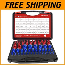 Aluminum Thread Checker Set - 57Pcs Nut & Bolt Gauge