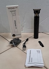 Vintage T9 Professional Hair Clippers Electric Waterproof Rechargeable Trimmer