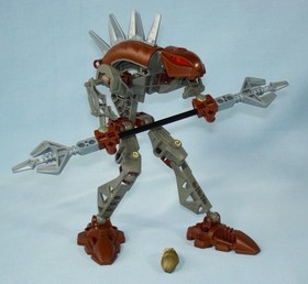 All 6 Lego Bionicle RAHKSHI (8587 ~ 8592) 100% in Canisters + rare PURPLE KRAATA
