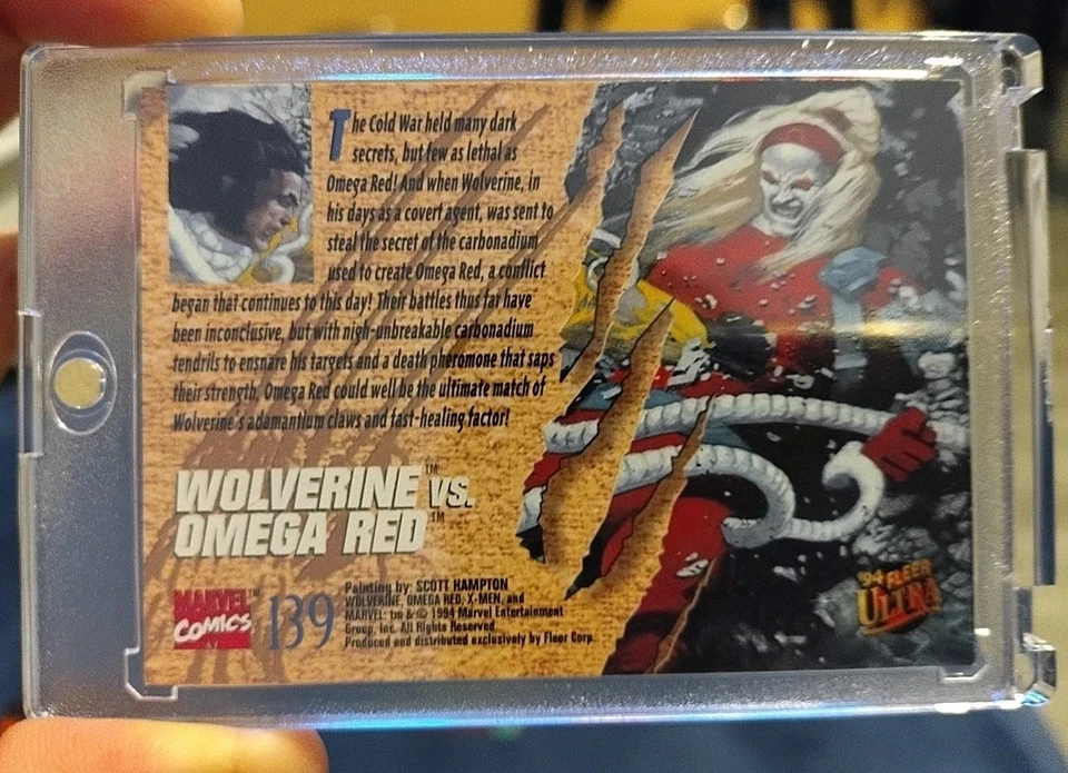 WOLVERINE vs OMEGA RED 1994 X-Men Fleer Ultra Greatest Battles #139. NM-MINT ! - Image 4 of 4