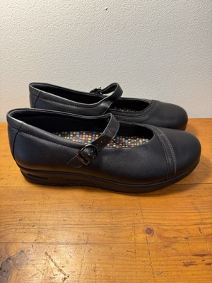 SAS Women s Clare Mary Jane Shoes Black Leather Slip Resistant Size~10W NEW