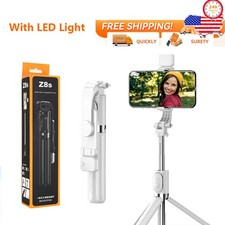 US Remote Selfie Stick Tripod Phone Desktop Stand Desk Holder For iPhone/Samsung