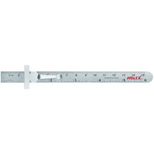 Stahllineal Werkstattlineal mit Schieber rostfrei L&auml;nge 150mm 461790 150