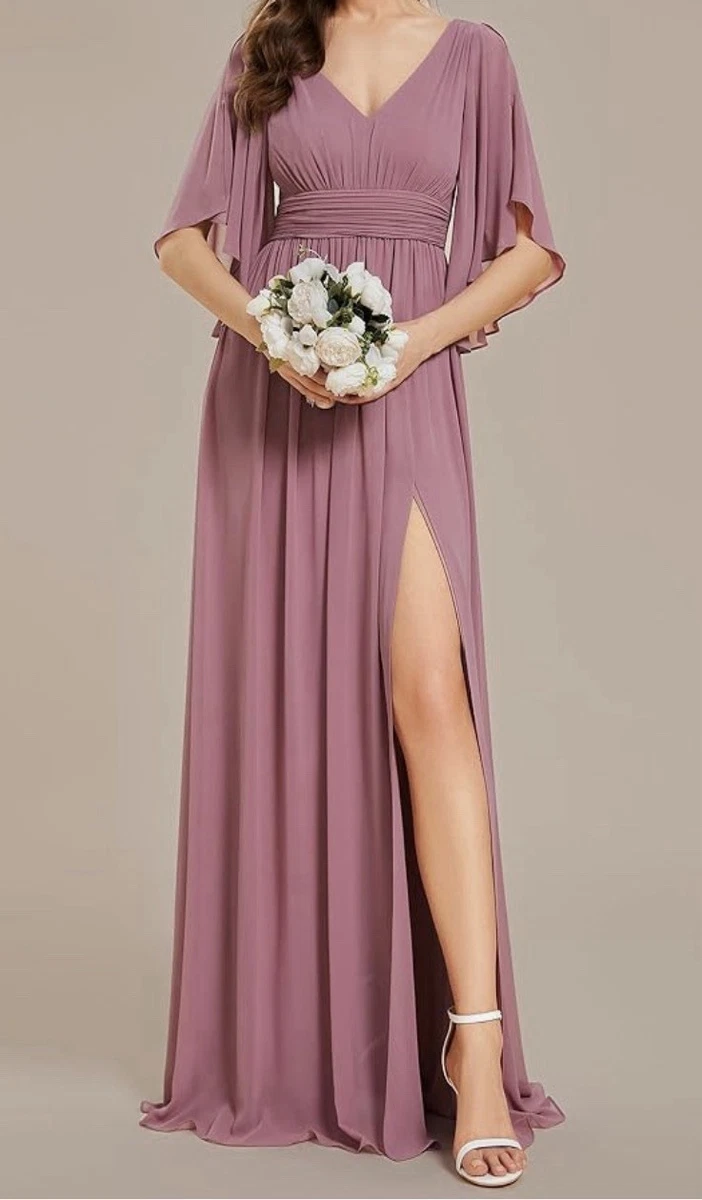 ever pretty dusty pink dress Andrea and Leo A1231 Prom Dress - Dusty Rose